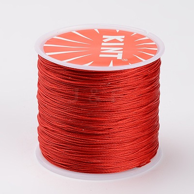 Round Waxed Polyester Cords YC-K002-0.6mm-10-1