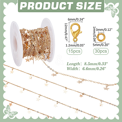DIY Brass Cable Chains Necklaces Making Kits DIY-ME0001-93G-1