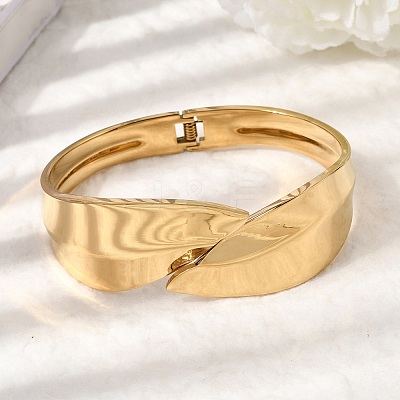 304 Stainless Steel Hinged Bangles BJEW-D408-12G-1