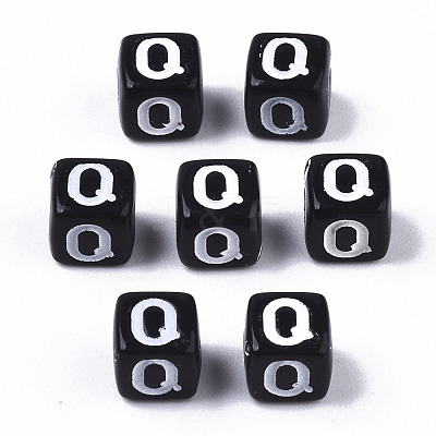 Opaque Acrylic Beads SACR-N002-01Q-1