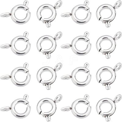 30Pcs 304 Stainless Steel Spring Ring Clasps STAS-UN0028-99-1