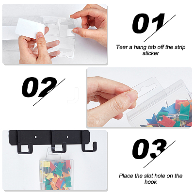 Self Adhesive PET Hanging Tabs CDIS-WH0816-01B-1