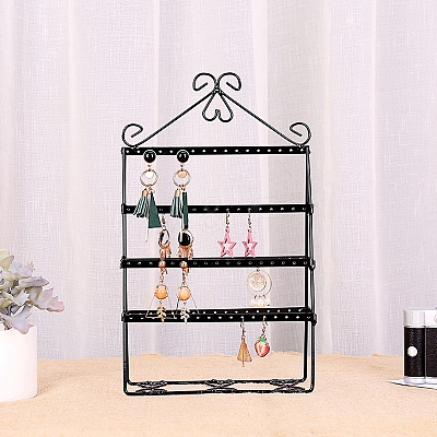 4-Tier Iron Earring Display Stands PW-WG33452-01-1