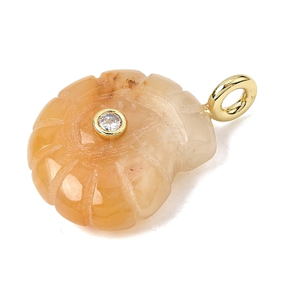 Natural Topaz Jade Carved Pendants X-G-C282-01M-1