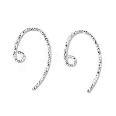 Brass Earring Hooks KK-E079-01P-1