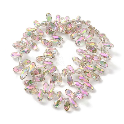 Electroplate Glass Beads Strands EGLA-B006-01A-FR04-1