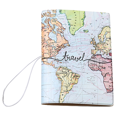 1Pcs Imitation Leather Passport Holder Cover Case AJEW-CN0001-12A-1