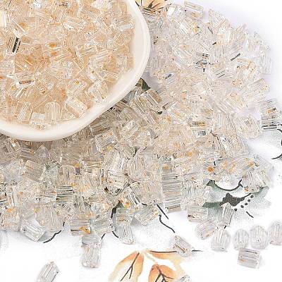 Transparent Spray Painted Glass Seed Beads SEED-L011-10A-05-1