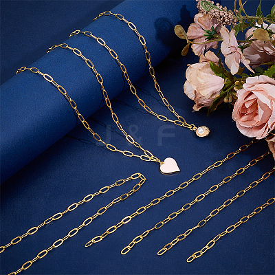 11.25M Brass Paperclip Chains CHC-BC0001-27G-1