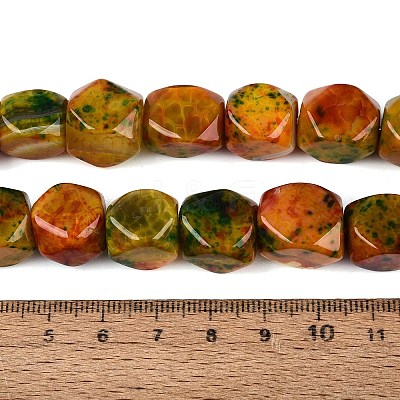 Natural Multi-Color Agate Beads Strands G-Q606-75-1