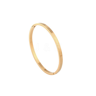 Ion Plating(IP) 304 Stainless Steel Bangles BJEW-E277-42A-G-1