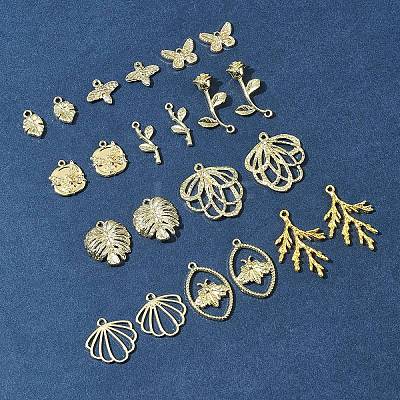 22Pcs 11 Styles Alloy Pendants FIND-FS0003-13-1