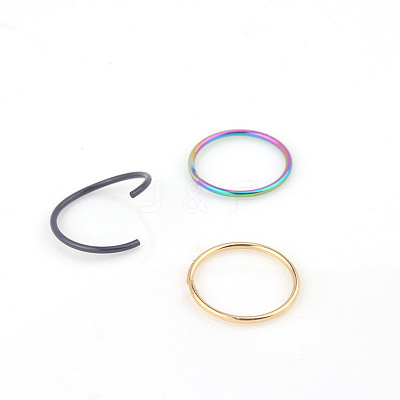 316L Stainless Steel Hoop Nose Rings WG46E6D-10-1