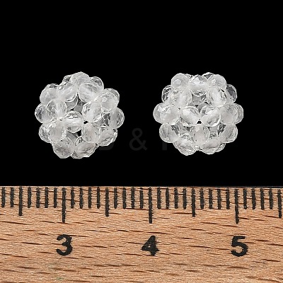 Natural Quartz Crystal Rock Crystal Woven Beads GG-CBA2E9C-F32-02-1