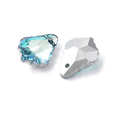 AB Color Plated Electroplate Glass Pendants EGLA-O003-06C-06-1
