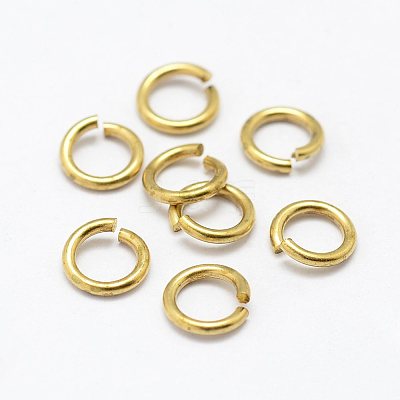 Brass Open Jump Rings LS-KK-P096-08-D-1
