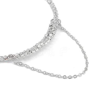 Brass Adjustable Beaded Bracelets Making KK-U020-19P-1