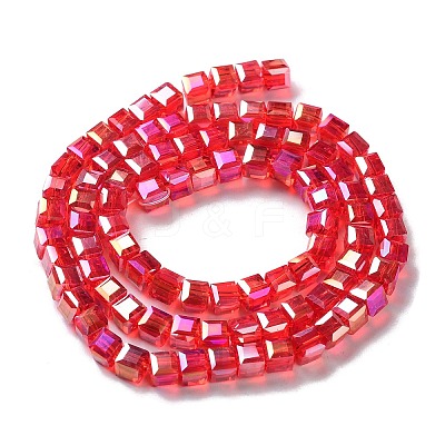 Electroplate Glass Bead Strands EGLA-J028-4x4mm-AB05-1