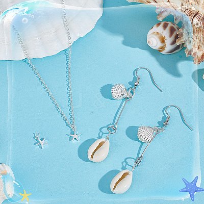 Starfish/Shell Shape 925 Sterling Silver Sea Animal Charms STER-PH0002-31-1