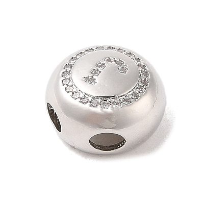 Rack Plating Brass & Cubic Zirconia Pendants KK-Z047-07P-J-RS-1