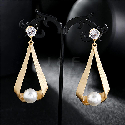 12 Pairs Flat Round Brass Clear Cubic Zirconi Stud Earring Findings KK-BC0008-77-1