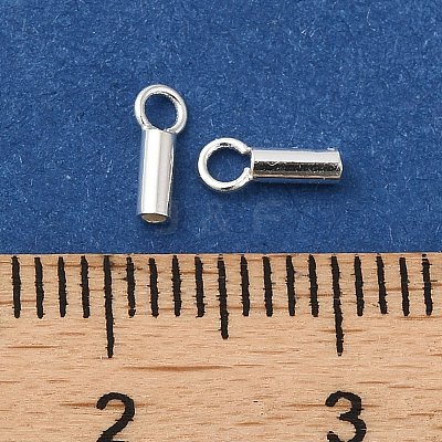 925 Sterling Silver Cord Ends STER-P055-01A-S-1