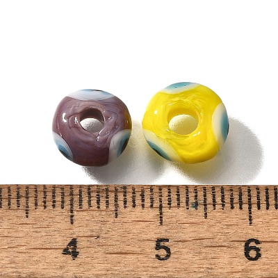 Handmade Evil Eye Lampwork Beads LAMP-F021-01-1