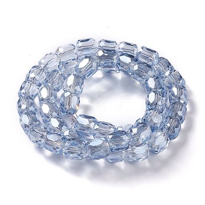 Electroplate Glass Beads GLAA-F108-13A-05-1