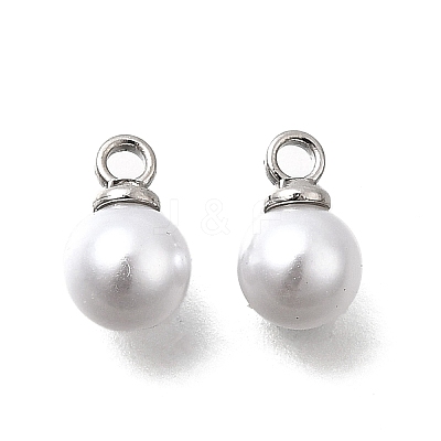 ABS Plastic Imitation Pearl Pendants FIND-H052-01C-04P-1