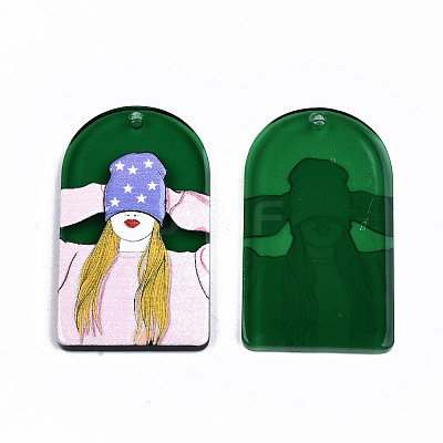 Transparent Acrylic Pendants KY-T022-02-1