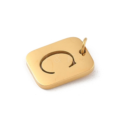 304 Stainless Steel Charms LS-STAS-R001-01G-C-1