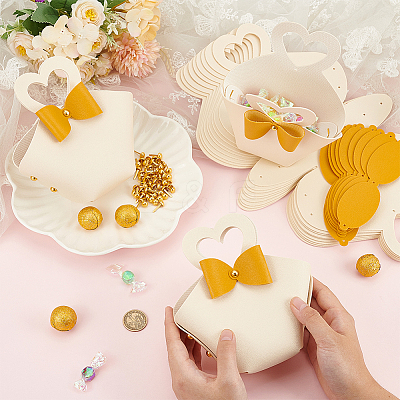 Foldable Imitation Leather Wedding Candy Bags CON-WH0089-54A-1