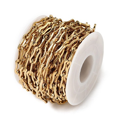 304 Stainless Steel Paperclip Chains CHS-K018-36G-1