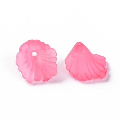 Frosted Acrylic Bead Caps MACR-S371-10A-704-1