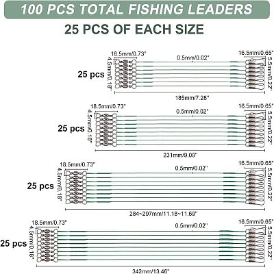Steel Fishing Wire Leaders FIND-FH0001-02B-1