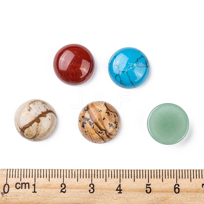 Natural Gemstone Cabochons X-G-H1596-FR-15mm-M-1