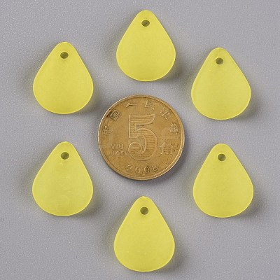 Transparent Frosted Acrylic Pendants MACR-S371-09A-717-1