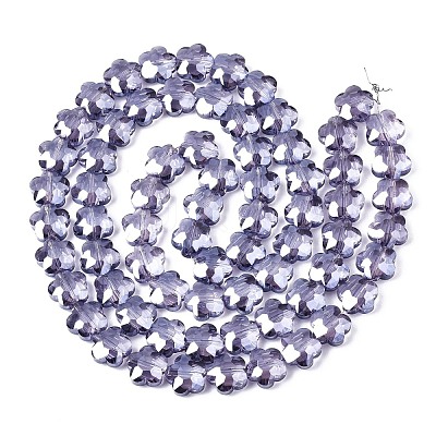 Electroplate Glass Beads Strands EGLA-S176-09B-1