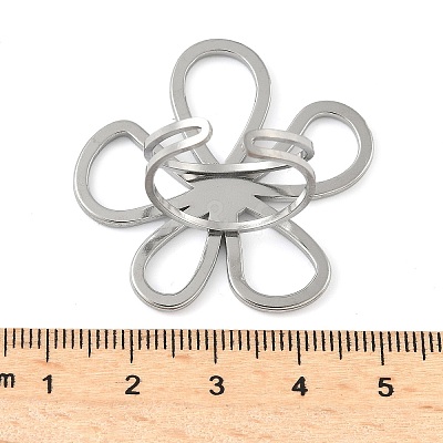 304 Stainless Steel Open Cuff Rings for Women LS-RJEW-U060-04A-P-1