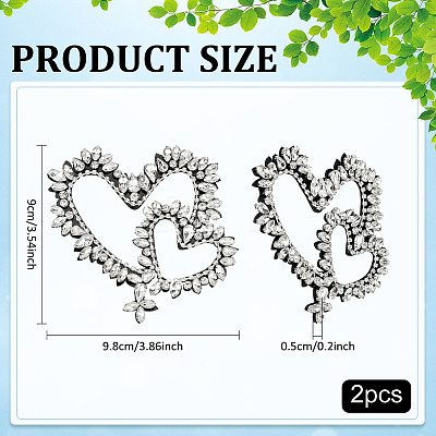 2Pcs Plastic Beads Iron on/Sew on Patches DIY-FG0005-68B-1