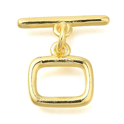 Brass Toggle Clasps KK-B121-05G-1