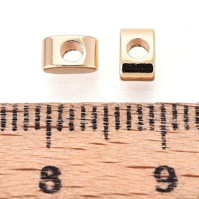 Brass Spacer Beads KK-T075-63G-1