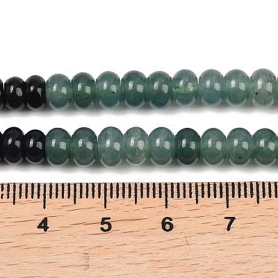 Watermelon Stone Glass & Dyed Natural White Jade Beads Strands G-Z135-C03-1