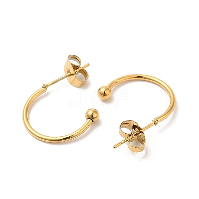 304 Stainless Steel Stud Earring EJEW-H134-02A-G-1