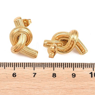 304 Stainless Steel Stud Earrings EJEW-L317-01G-01-1