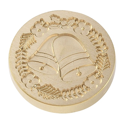 Christmas Series Wax Seal Brass Stamp Head LS-AJEW-M037-01G-22-1