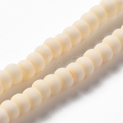 Handmade Frosted Porcelain Beads PORC-E017-01G-1