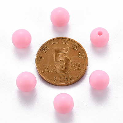 Opaque Acrylic Beads MACR-S370-C8mm-A01-1