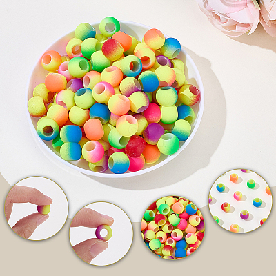 150Pcs Resin Hair Coil Cuffs OHAR-SP0001-19-1