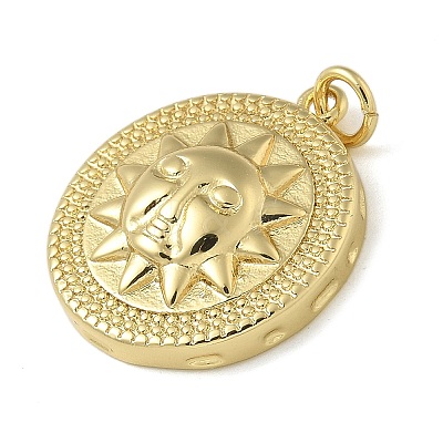 Rack Plating Brass Pendants KK-K392-45G-1